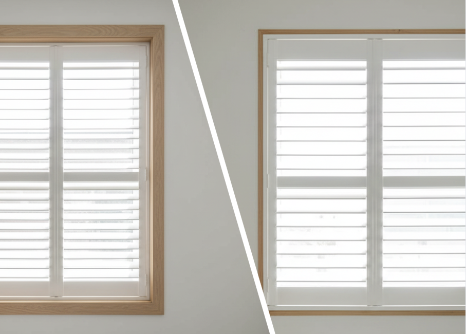 百葉窗遮光效果_百葉窗內裝和外裝差別