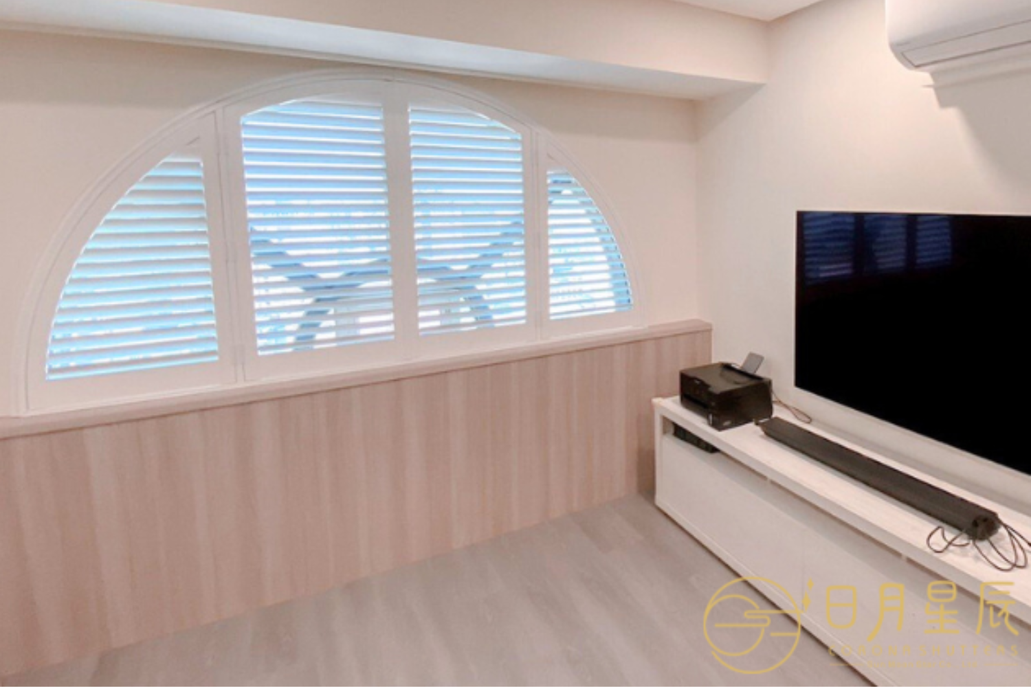 百葉窗特殊窗型安裝-圓形、拱形窗